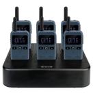 Rádio bidirecional Retevis RB19 com tela de 1650mAh, pacote com 6 unidades e carregador