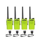 Rádio bidirecional Retevis RT47 à prova d'água com microfone de ombro, pacote com 4 Rádio bidirecional Retevis RT47 à prova d'água com microfone de ombro, pacote com 4
