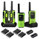 Rádio bidirecional Retevis RT49P à prova d'água IP67 para adultos, verde