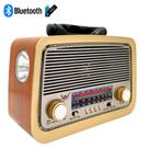 Rádio Bluetooth Retrô Portátil Mp3 Usb Cartão Sd Am Fm C/Bluetooth a3199