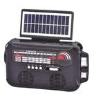 Radio Caixa Som Placa Solar Bluetooth Lanterna Camping Portatil Emergencia Am Fm Usb Sd Praia Retro