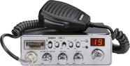 Rádio CB Uniden PC68LTX de 40 canais com interruptor PA/CB prateado