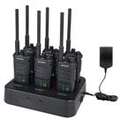 Rádio comunicador bidirecional Retevis RT86 de longo alcance com carregador de 6 vias, kit com 6 unidades