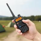 Rádio Comunicador Walkie Talkie VHF UHF Comunicação com Fone Rádio Comunicador Walkie Talkie VHF UHF Comunicação com Fone