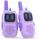Rádio de 2 vias Walkie Talkies Holiky Purple com alcance de 1000 m para crianças de 3 a 10 anos