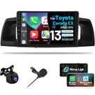 Rádio de carro Roinvou 2GB+64GB para Toyota Corolla EX 2005-2012