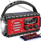Rádio de emergência Aivica 20000mAh SW/NOAA/AM/FM Weather Radio