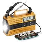 Rádio de emergência Audiocrazy 5000mAh Solar Hand Crank Yellow