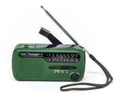 Rádio de emergência Kaito Portable Solar/Manivela AM/FM Green
