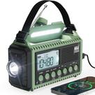 Rádio de emergência Mesqool 12000 com AM/FM/NOAA/SW, SOS, USB