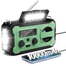 Rádio de emergência Pristar 10000mAh com AM/FM/NOAA, energia solar