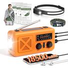 Rádio de emergência Vokida Hand Crank Solar 5000mAh com ferramentas