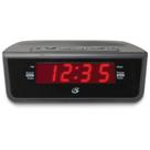 Rádio Despertador GPX C224B Alarme Duplo AM/FM Vermelho LED Preto