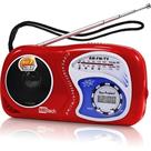 Rádio e Relógio Portatil Vermelho de Bolso Com Am/fm/tv entrada fone de ouvido Qualidade Premium