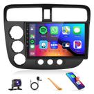 Rádio estéreo de carro Podofo para Honda Civic 2001-2005 com CarPlay