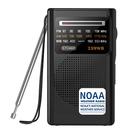 Rádio Meteorológica Greadio NOAA AM/FM portátil operado por bateria