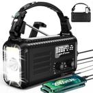 Rádio meteorológico de emergência Leaton Hand Crank Solar 20000mAh