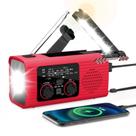 Rádio meteorológico de emergência Nitigo 4000mAh com carregamento solar