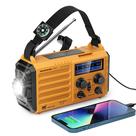 Rádio meteorológico de emergência OnlyEE, alimentado por 5 vias, 18500 mWh, amarelo Rádio meteorológico de emergência OnlyEE, alimentado por 5 vias, 18500 mWh, amarelo