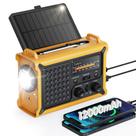 Rádio meteorológico de emergência Roxicosly com painel solar 12000mAh