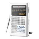 Rádio meteorológico PRUNUS J-161 Pocket NOAA AM FM Battery Silver Rádio meteorológico PRUNUS J-161 Pocket NOAA AM FM Battery Silver
