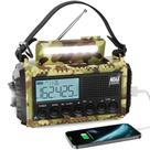 Rádio meteorológico Raynic Solar Hand Crank Emergency 5 maneiras