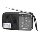 Rádio meteorológico Snokauwa NOAA AM FM com bateria portátil com antena Rádio meteorológico Snokauwa NOAA AM FM com bateria portátil com antena
