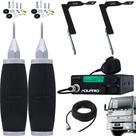 Radio Móvel 40 Canais Homologado Anatel Rp-40 + 2 Antena Movel Marinox 2,70 metros + 1 Cabo 5,5 metros + 2 Suportes Ford Cargo + 2 Parafuso Anti-Furto