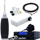 Radio Móvel Px 40 Canais AM Antena Maria Mole 2,70m Cabo 5,5m Suporte em L Universal Parafusos Fixação