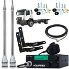 Rádio Móvel Px 40 Canais Rp-40 Antena Inox 2,70 Metros Alongador 60cm Cabo 5,5mts Suporte Dianteiro Volkswagen Constellation