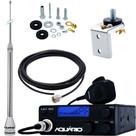Radio Móvel Px 40 Canais RP-40 Antena Inox 2,70m Alongador 60cm Suporte L Universal Kit Parafusos