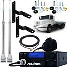 Rádio Móvel Px 40 Canais RP-40 Antena Maria Mole 2,70 metros Alongador 60cm Suporte Dianteiro Capô Mercedes Benz MB Bicudo