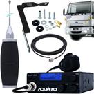 Radio Móvel Px 40 Canais Rp40 Antena 2,70m Cabo 5,5m Suporte Motorista Dianteiro Ford Cargo Parafusos