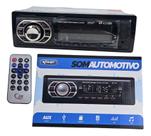 Radio Mp3 Automotivo Com Bluetooth E Comtrole 60w 4 Saidas