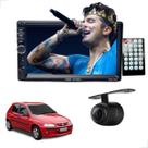 Rádio MP5 CarPlay Android Auto 2 Din + Câmera Ré Celta 2000 2001 2002 2003 2004 2005 até 2015