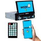 Rádio MP5 Player 1 Din Retratil USB SD Bluetooth Espelhamento IOS Android 4x60w TigerAuto TG0404.005