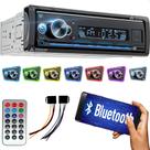 Radio Para Carro aparelho de som Automotivo Bluetooth Potente fm entrada Usb aux