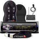 Radio Pioneer Som Bluetooth Usb Sem Toca Cd Mvh-x3000br Com Controle Longa Distancia Stetsom 500m
