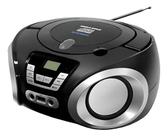 Rádio Portátil BoomBox Toca CD Bluetooth FM MP3 USB AUX 110/220 Volts