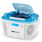Rádio portátil Gelielim X5 com CD, cassete e AM/FM