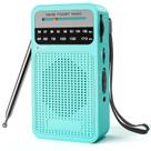 Rádio portátil Goodes AM/FM com melhor recepção verde