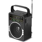 Rádio Portátil JEUJUG AM/FM com Bluetooth 5.0 - 5W - Alto-Falante Preto