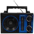 Rádio Portátil LivStar CNN-2844RU AM FM USB Recarregável Azul Rádio Portátil LivStar CNN-2844RU AM FM USB Recarregável Azul