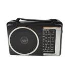 Rádio Portátil Livstar Preto 4 Faixa AM FM Bivolt 110V e 220V Pilha ou Tomada com Alça e Antena