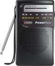 Rádio Portátil PowerBear AM/FM - Longo Alcance - Preto