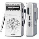 Rádio portátil PRUNUS J-166 AM/FM com luz de sintonia