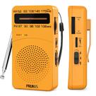 Rádio portátil PRUNUS J-166 AM/FM com luz de sintonia
