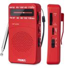 Rádio portátil PRUNUS J-166 AM FM operado por bateria