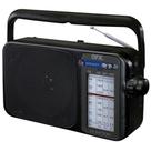 Rádio portátil QFX R-24 de 4 bandas AM/FM/ondas curtas preto Rádio portátil QFX R-24 de 4 bandas AM/FM/ondas curtas preto