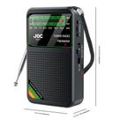 Rádio Portátil Recarregável FM AM SW Com Alto-falante Integrado Para Caminhadas Ao Ar Livre